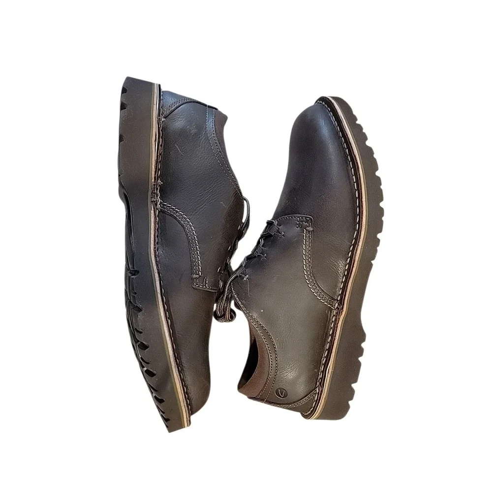 CLARKS Men's Eastford Low Shoes Oxford Dark Brown Size 13‎
